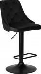Стул барный DOBRIN JOSEPH BLACK (черный велюр (MJ9-101)) 5021_BlackBase-LM BLACK, цвет сиденья черный (MJ9-101), основания