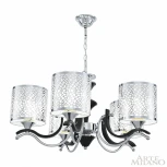 Подвесная люстра Arte Milano Florentia-6787 306787/5 Bk/Ni (220V, на цепи)