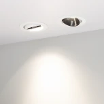 Светильник встраиваемый LED MS-FORECAST-BUILT-TURN-R102-12W Day4000 (WH-BK, 32 deg, 230V) (Arlight, IP20 Металл) 033659