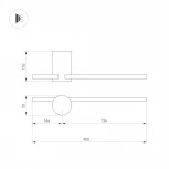Настенный светильник LED SP-VINCI-S900x55-10W Warm3000 (WH, 110 deg, 230V) (Arlight, IP20 Металл) 035685