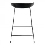 Стул полубарный Neo белый с хромированными ножками