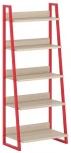 Стеллаж Board малый ОГОГО 331633 (ясень коимбра, красный)