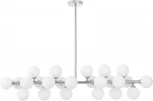Потолочная люстра на штанге Lumina Deco Marsiada LDP 6033-24 CHR (220V, шарики, молекулы)