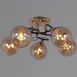 Потолочная люстра на штанге Reluce 06073-0.3-05 FG+BK (220V)