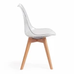 Стул TULIP (mod. 73) желтый (дерево/пластик/ПУ)