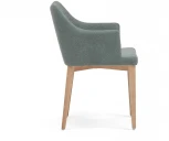 Обеденный стул La Forma (ex Julia Grup) Croft (Зеленый/ Фанера,Ясень)