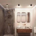 Встраиваемый точечный светильник LGD-POT-BUILT-R85-12W Warm3000 (WH, 100 deg, 230V) (Arlight, IP44 Металл) 045780 (LED)