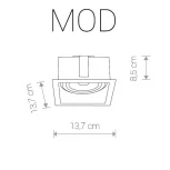 Встраиваемый точечный светильник Nowodvorski Mod 9413 (220V)