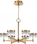 Подвесная люстра Odeon Light Fivre 5032/36L античн.бронза/металл/акрил LED 36W 4000K 2596лм (220V, на цепи)