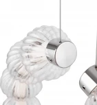 Подвесной светильник Amulet MOD555PL-L23CH4K (LED, 220V, на тросе, шарики, кольцо)