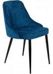 Стул для кухни Бюрократ KF-5 синий Velvet 29 металл черный на ножках (KF-5/VELV29)