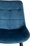 Обеденный стул Tetchair ABRUZZO (Металл,Вельвет/Синий,Черный ) 19235