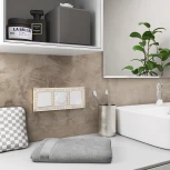 Рамка на 3 поста (белое золото) W0031523 (a050932)