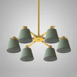 Потолочная люстра на штанге Natura A Green 6 ImperiumLoft Naturaag01 (177993-26) (220V)