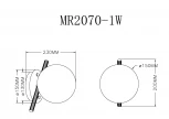 Настенный светильник MyFar Francis MR2070-1W (220V, шар)