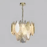 Подвесная люстра Wi-Fi Bogate's Leaf 369/8 (220V, управление смартфоном, голосовое управление, умный дом - Minimir Home, Алиса, Маруся, Салют, на цепи)