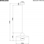 Подвесной светильник Evoluce Rizz SLE1257-443-01 Черный/Черный G9 1*5W 4000K (220V, на проводе, шар)