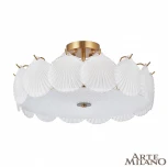 Потолочная люстра на штанге Arte Milano Rim 316009/D500 BS (220V, круглые, ракушка)