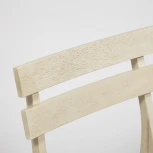 CT 8805 Стул Fes с мягким сиденьем античный белый (дерево гевея)