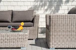 Лаунж-зона из искусственного ротанга, цвет бежевый 4SIS Капучино Сингл KSS2C2T-4-SET beige