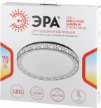 Потолочный светильник круглый светодиодный с пультом регулировкой цветовой температуры и яркости ЭРА SPB-6-70-RC Savern W (220V, круглые)