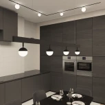 Трековый светильник LED с ПДУ 220V Denkirs Smart Mon DK8050-BK (шар)