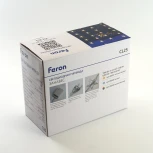 Светодиодная гирлянда Feron CL25 48607 занавес Звездочки 2*1м + 3м 220V 2700K, статичная, c питанием от сети, прозрачный шнур