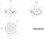 Потолочная люстра на штанге Zortes Floret ZRS.01201.10
