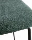 Обеденный стул La Forma (ex Julia Grup) Benilda (Зеленый/ Шпон,Металл,Дуб,Пена,Сталь,Фанера)