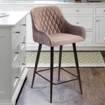 Стул полубарный Robert, бархат светло-серый 26 Top Concept ROBERT 76777