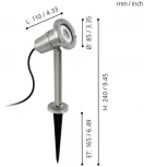 Грунтовый светильник Eglo Nema 94111 (220V, выключатель, IP54)