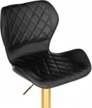 Барный стул Woodville Porch gold / black 15647