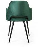 Стул William с подлокотниками, бархат зелёный 19/ черный конус Top Concept custom 78332