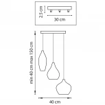 Подвесной светильник ярусный Lightstar Pentola 803057 (220V, на проводе)