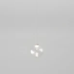 Подвесной светильник светодиодный Eurosvet WONDER со стеклянным плафоном 50234/1 LED прозрачный (220V, на проводе, шар)