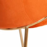 Кресло KRONOS (mod. 8158) рыжий/золотые ножки (металл/вельвет)