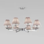 Умная подвесная люстра Eurosvet Peony 60136/8 хром/серый (220V)