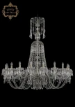 Подвесная большая люстра Art Classic 11.23 11.23.20.460.XL-136.Br.Dr (220V, хрусталь, на цепи, подсвечник, свеча)
