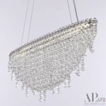 Подвесная люстра светодиодная APL LED Sicilia SH505.0.60.B.Ni.4000 (220V, хрусталь, на тросе)