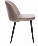 Стул MELODY (mod. 4997) металл/вельвет, 52х49х78см, серо-бежевый/черные ножки Tetchair 15277