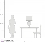 Интерьерная настольная лампа Lumina Deco LDT 304 F.GD+WT