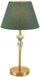 Настольная лампа с выключателем Lumion Vermont 8275/1T латунь/зеленый, металл/керамика/ткань Е14 1*40W 220V