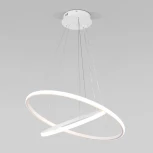 Умный подвесной светильник ярусный Eurosvet Collars 90264/2 белый (регулировка яркости, LED, 220V, пульт управления, на тросе)