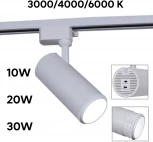 Трековый светильник светодиодный однофазный 220В Reluce 06650-9.3-LED10/20/30W CCT WT