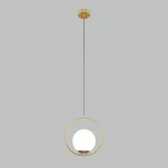 Подвесной светильник Eurosvet Ringo 50089/1 золото (220V, на проводе, шар, кольцо)
