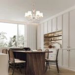 Подвесная люстра Arte Milano Florentia-1097 301097/6 Wh/Gd (220V, на цепи)