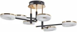 Потолочная люстра светодиодная на штанге Arte Milano Ferrara-72999 272999/6 BK/GD (220V)