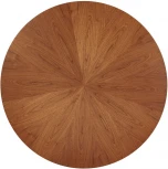 Стол Bradex Home Liverpool диам.110см, шпон орех лучевой набор, с золотистыми ножками (RF 0518)