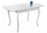 Стеклянный стол Woodville Бриллиант белый 368654