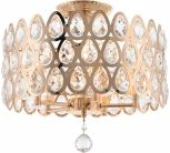 Потолочная люстра хрустальная на штанге Arte Milano Sorrento-1019 371019/5/50/390 GD (220V)